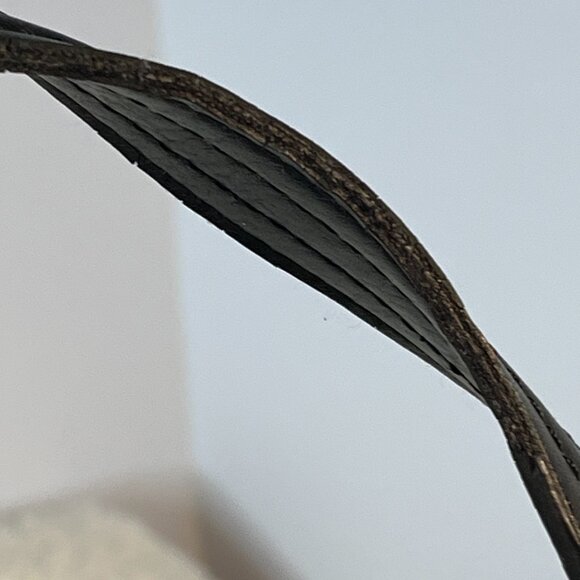 Vintage Black Etienne Aigner Hobo Bag with Monogram Print and Clasp - Picture 15 of 16